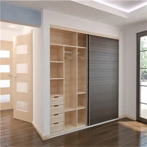 Dress Cabinet Bedroom Furniture Storage Clothes Wardrobe Home Furniture Wooden Modern E1 Particleboard / Plywood / MDF
