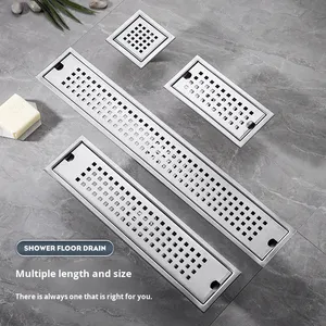 Custom Cross-Border 304 Stainless Steel Square Extended Deodorizing Filter Floor <b>Drain</b> Anti-Odor Light Luxury Balcony Thickened - Product Image 4