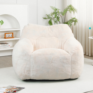 Modern Style Home Furniture Customizable Lazy <b>Bean</b> <b>Bag</b> Sofa with Space-Saving Backrest Soft Foam Filled for Bedroom Use - Product Image 2