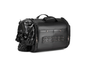 Công Suất Lớn Người Đàn Ông Của PU Da Skull Dây Kéo Túi <span class=keywords><strong>Satchel</strong></span> Túi Hình Học Mô Hình Phong Cách Thời Trang Túi Du Lịch - Product Image 6
