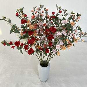 Flores artificiales Meiyu Craft, ramo de camelia de 10cm-30cm, flores de seda para decoración del hogar, arreglos florales para mesas de boda - Product Image 1
