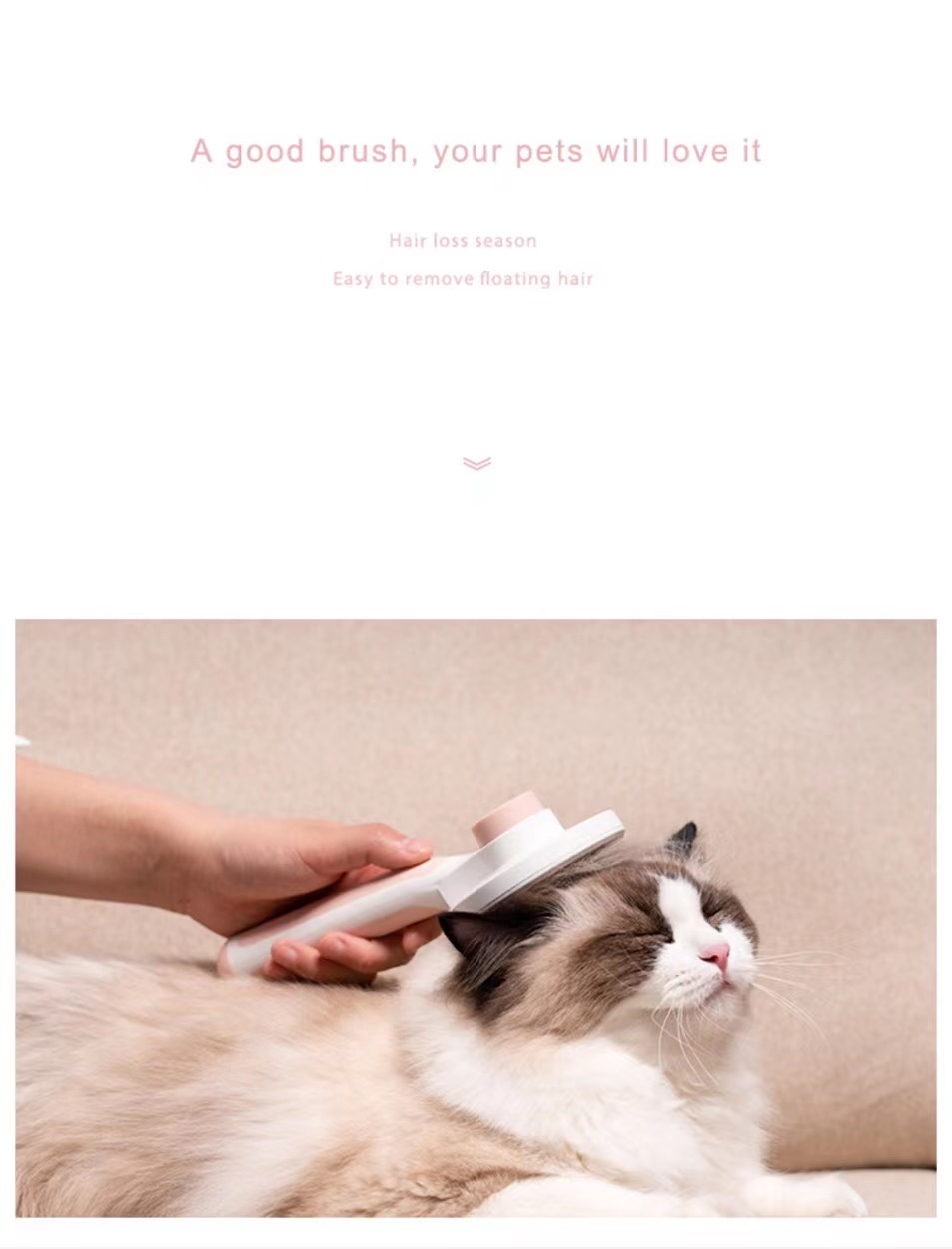 Wholesale Automatically Pet Dog Cat Grooming Brush Self Cleaning Remove Dog Hairs Pet Comb