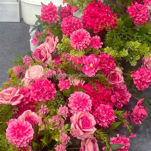 Conjunto de Flores Artificiales de Seda Rosa para Decoración de Bodas, Fiestas y Días Festivos - Camino de Mesa para el Día de la Madre, Navidad y Bodas - Product Image 6