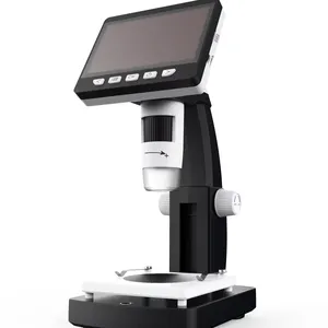 ANESOK306 Microscope d'exploitation numérique 4.3 pouces Hd Display 1080P 1000X Microscope de réparation électronique pour réglage du diamant