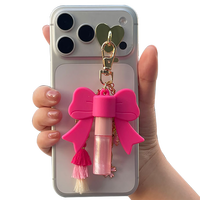 Étui à rouge à lèvres en silicone personnalisé à marque privée, étui à baume à lèvres, pochette porte-clés – Promotion mode multi-occasions