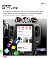 13.8 İnç Android14 Araba Radyosu GPS Navigasyon Multimedya Oynatıcısı Nissan 370Z Z34 2008 - 2019 Dikey Ekran RDS DSP CarPlay 4G Oto