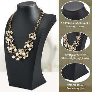 แท่นโชว์เครื่องประดับและสร้อยคอหนัง PU คุณภาพสูง ดีไซน์หรูหรา ผลิตในจีน - Product Image 3