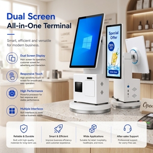 Système de point de vente tout-en-un WUXIN I5-<span class=keywords><strong>3</strong></span>ème génération à double écran avec Bluetooth 5.2 WiFi6 NFC <span class=keywords><strong>pour</strong></span> caisse enregistreuse de supermarché - Product Image 6