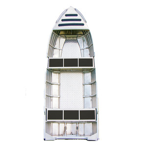 <span class=keywords><strong>Barco</strong></span> de aluminio con suelo abierto soldado, <span class=keywords><strong>barco</strong></span> de <span class=keywords><strong>pesca</strong></span>, bote de remos - Product Image 2