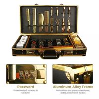 Valise de transport pour barbier, étui pour tondeuses, ciseaux, boîte à outils, étui à outils en aluminium pour barbier