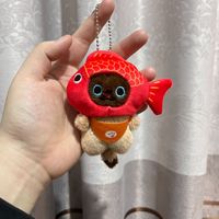 Peluches peluche mignon doux animal en peluche jouets chaton chat peluche jouet porte-clés Kawaii chat chanceux Taiyaki poisson Cosplay peluche