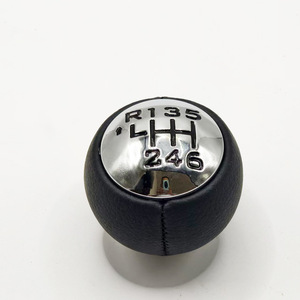 Pomo de palanca de cambios de cuero de 6 velocidades para Peugeot 307 308 3008 407 5008 807 - Product Image 3