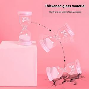 Jam Pasir Kaca Berwarna Macaron Buatan Tangan Modern dengan Rentang 1-60 Menit Cocok untuk Dekorasi Hadir dalam Kotak Hadiah - Product Image 3