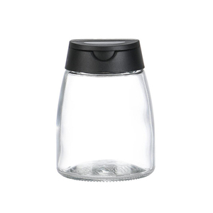 원추형 조미료 유리 향신료 항아리 세트 셰이커 및 라벨 향신료 용기 플립 상단 뚜껑 - Product Image 6