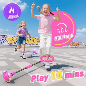 Kids Plastic Smart Fitness Sports Toy Rechargeable Led Flash Wheel <strong>Skip</strong> <strong>It</strong> Ball Ankle with Counter - Product Image 6
