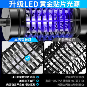 Nueva Lámpara Eléctrica Antimosquitos LED con Carcasa de ABS, Silenciosa, No Tóxica, con Luz Atractiva para Insectos, para Uso en Interiores del Hogar - Product Image 5