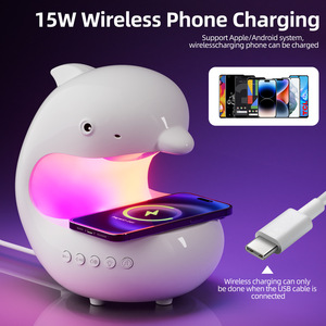 Lampada <span class=keywords><strong>da</strong></span> Comodino Moderna e Semplice con Ricarica Wireless per Telefono Cellulare e Luce Notturna Ricaricabile, Bestseller Transfrontaliero - Product Image 4