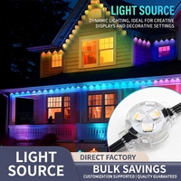 Luz LED Inteligente RGBW para Aleros, IP67, 24V, Control por Aplicación, Música, Iluminación Exterior, 6000K, Certificación con Garantía de 3 Años
