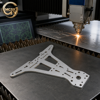Pièce de cadre de drone en aluminium découpée au laser de précision, composant UAV découpé au laser CNC