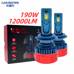 K2 de alta potencia 190W 20000LM H7 coche luz Led 12V H4 Led faro bombilla lámpara Canbus H1 H3 H7 H8 H9 H11 9005 LED faro para <span class=keywords><strong>BMW</strong></span> - Product Image 1