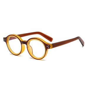 Gafas Redondas Artísticas <span class=keywords><strong>Retro</strong></span> Personalizadas para Hombre y Mujer, Montura de Moda TR90, Lentes con Protección Anti-Luz <span class=keywords><strong>Azul</strong></span> - Product Image 3