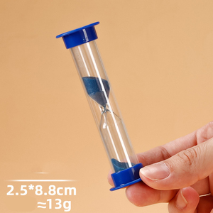 นาฬิกาทรายพลาสติก <span class=keywords><strong>PC</strong></span> ใส ทนทานต่อการตกกระแทก ขนาด D25x88 มม. ของขวัญสำหรับนักเรียน ของตกแต่ง นาฬิกาจับเวลา - Product Image 2