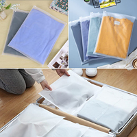 Sac transparent compostable en PVC réutilisable de curseur de logo personnalisé sacs à zip-lock transparents en plastique PE givré de vêtement pour l'emballage de vêtements