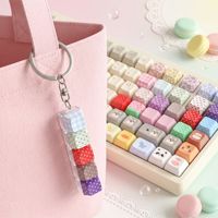 Mechanical Keyboard Personalized Keycaps Cherry MOA XDA Profile PBT Plaid Polka Dot Caps Mini Keyboard Finger Clicker Fidget Toy