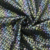 Tissu à paillettes de haute qualité 3 mm, multicolore, broderie de perles ondulées, tissu pour robes de mariée, jupes, doublure, tricot à la mode pour filles
