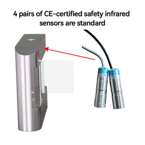 高セキュリティRFIDカードシステム搭載のスイング式回転ゲート（遊園地用）、ジム用QRコードアクセス - Product Image 3
