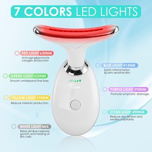 Appareil de massage LED pour le <span class=keywords><strong>visage</strong></span> et le cou, outil de sculpture, thérapie par la lumière, pour le lifting, le raffermissement de la peau, <span class=keywords><strong>anti</strong></span>-âge, cadeau - Product Image 2