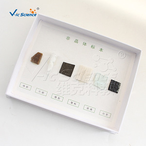 Amorphous specimens, middle school <b>physics</b> experimental teaching aids, teaching instruments for comparing crystalline and - Product Image 2
