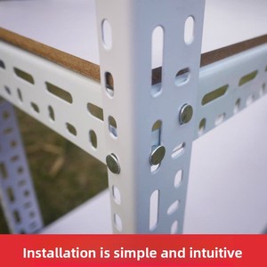 Componentes de estanterías de almacenamiento industrial personalizadas, ensamblaje modular, soporte triangular de acero perforado universal, pulido - Product Image 4