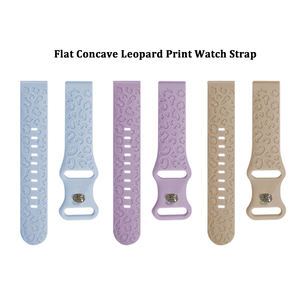 カスタマイズされたロゴ凹型ヒョウ時計ストラップ20mm交換用スポーツシリコーンゴムサムスン時計バンド用 - Product Image 6
