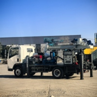 BDMCZ-200 Foreuse portable montée sur camion pour forage de puits d'eau, moteur diesel, pompe à roulement rotatif, profondeur de forage 200m