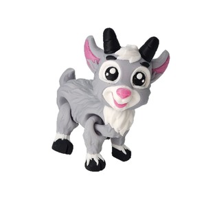 FUSEJOY Nouveauté transfrontalière : Figurine articulée de petit chèvre imprimée en 3D, décoration d'intérieur, jouet de bureau, animal simulé - Product Image 5