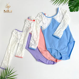 Automne hiver filles à manches longues Ballet formation Dancewear vêtements de Performance une pièce pour la scène des enfants - Product Image 1