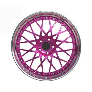 Rines Deportivos de 2 Piezas en Rosa Caramelo, Forjados, de 18, 20, 22 y 24 Pulgadas, con Borde Pulido y Diseño de Malla Profunda, para BMW y <span class=keywords><strong>Mercedes</strong></span>, Personalizados de Alto Rendimiento - Product Image 2