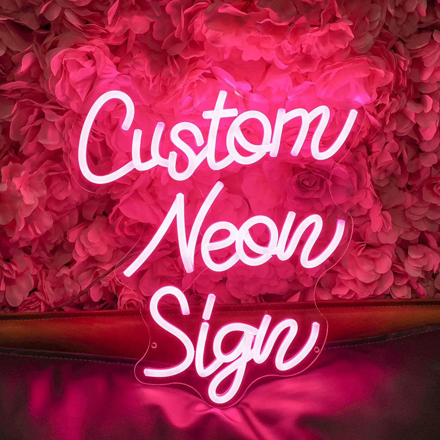 Free Design NO MOQ Custom Acrylic Led Logos Letters Light Neon Sign Custom For Happy Birthday LED Sign Home Party Decor