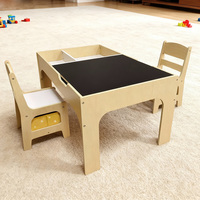 Mesa Sensorial de Madera Multifuncional Montessori, Mesa de Actividades para Niños, Mesa y Juego de Sillas para Niños