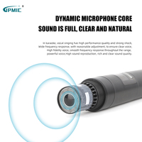 Système de Microphone sans fil portable double canal UHF professionnel pour fête mariage discours église scène karaoké DJ