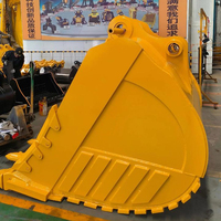 Bucket Batu Excavator Tebal Berpelindung dengan Side Cutter untuk Excavator 20-25 Ton