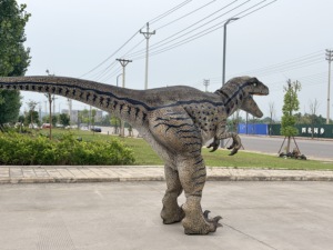 Costume de dinosaure robotique animatronique grandeur nature pour parc à thème extérieur, dinosaure <span class=keywords><strong>Raptor</strong></span> avec pattes cachées - Product Image 5
