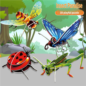 Puzzle 3D stéréo créatif pour enfants, jouet à assembler pour le développement intellectuel et l'éducation précoce - Product Image 2