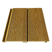 Panel de Pared Exterior Impermeable y Ecológico de WPC, Decoración Exterior Resistente a la Intemperie, Marca Sayruo, Retardante de Fuego, 5 Años de Garantía