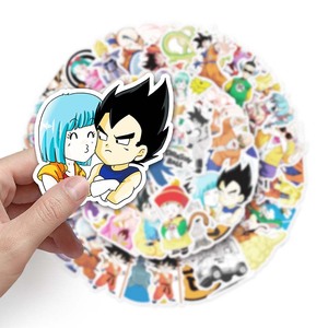 50 pièces haute qualité ordinateur portable IPad découpé auto-adhésif autocollant <span class=keywords><strong>Manga</strong></span> impression PVC Goku Dragonball autocollants - Product Image 6