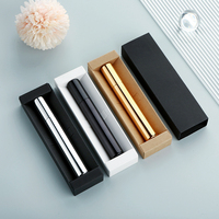 SUMEEAR Flacons de parfum en verre électroplaqué 15 ml (Or, Argent, Noir) - Compatibles avec diffuseur à bâtonnets, lavables et rechargeables