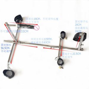 Gogna Bondage con colletto collo SM struttura di ritenuta con mano polsini alla caviglia macchina del sesso per coppie - Product Image 6