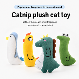 Cartoon Animal Design <b>Interactive</b> <b>Cat</b> Catnip <b>Toys</b> Funny for Kitten Kitty <b>Cat</b> Kicker Teething Chew Playing - Product Image 2