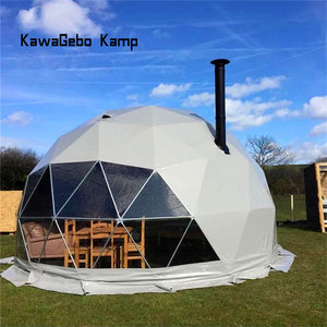 Kawagebo Kamp 5m PVC Đảng triển lãm thương mại sang trọng ngoài trời cắm trại glamping Lều tuyết trắc địa <span class=keywords><strong>Dome</strong></span> khách sạn Lều nhà với phòng tắm - Product Image 6